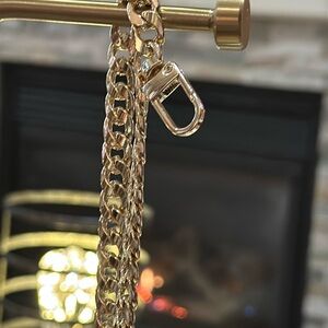 Unbranded 8” Gold-Tone Replacement Chain Strap, Extender for Wallets & Wristlets